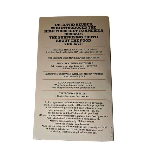 Everything you always wanted to know about nutrition by David Reuben M.D. - avon - Picture 4 of 5